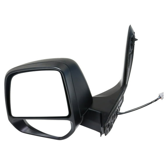 For Ford Transit Connect 2014-2021 Door Mirror Driver Side | Power Glass | Flat | Large Type | Heated Glass | Textured Cover | Replacement For FO1320539 | 191275354803, DT1Z17683B