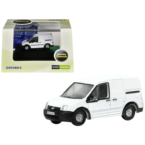 Ford Transit Connect Van RHD (Right Hand Drive) Frozen White 1/148 (N) Scale Diecast Model Car by Oxford Diecast
