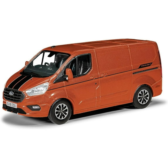 Ford Transit Custom 310 Sport (SWB) 1:43 scale diecast model van in Orange by Vanguards