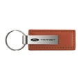 thumbnail image 1 of Ford Transit Rectangular Leather Key chain (Brown), 1 of 2