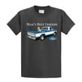 thumbnail image 1 of Ford Truck Man's Best Friend Dog Lab Men's Pickup Classic Retro Retriever F150 Garage Mechanic-Charcoal-Medium, 1 of 4