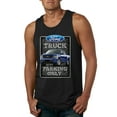 thumbnail image 1 of Ford Truck Parking Only Sign Gift for Owners of Ford Trucks | Mens Cars and Trucks Graphic Tank Top, Black, Large, 1 of 3