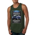 thumbnail image 1 of Ford Truck Parking Only Sign Gift for Owners of Ford Trucks | Mens Cars and Trucks Graphic Tank Top, Forest Green, Small, 1 of 3
