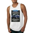 thumbnail image 1 of Ford Truck Parking Only Sign Gift for Owners of Ford Trucks | Mens Cars and Trucks Graphic Tank Top, White, Small, 1 of 3