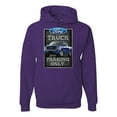 thumbnail image 1 of Ford Truck Parking Only Sign Gift for Owners of Ford Trucks | Mens Cars and Trucks Hooded Sweatshirt Graphic Hoodie, Purple, Small, 1 of 3