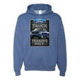 thumbnail image 1 of Ford Truck Parking Only Sign Gift for Owners of Ford Trucks | Mens Cars and Trucks Hooded Sweatshirt Graphic Hoodie, Vintage Heather Blue, Medium, 1 of 3