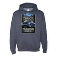 thumbnail image 1 of Ford Truck Parking Only Sign Gift for Owners of Ford Trucks | Mens Cars and Trucks Hooded Sweatshirt Graphic Hoodie, Vintage Heather Navy, Medium, 1 of 3