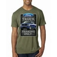 thumbnail image 1 of Ford Truck Parking Only Sign Gift for Owners of Ford Trucks | Mens Cars and Trucks Premium Tri Blend T-Shirt, Military Green, Large, 1 of 3