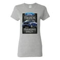 thumbnail image 1 of Ford Truck Parking Only Sign Gift for Owners of Ford Trucks | Womens Cars and Trucks Graphic T-Shirt, Heather Grey, X-Large, 1 of 3