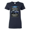 thumbnail image 1 of Ford Truck Parking Only Sign Gift for Owners of Ford Trucks | Womens Cars and Trucks Graphic T-Shirt, Navy, 2XL, 1 of 3