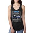 thumbnail image 1 of Ford Truck Parking Only Sign Gift for Owners of Ford Trucks | Womens Cars and Trucks Jersey Racerback Tank Top, Black, Small, 1 of 3
