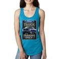 thumbnail image 1 of Ford Truck Parking Only Sign Gift for Owners of Ford Trucks | Womens Cars and Trucks Jersey Racerback Tank Top, Turquoise, Small, 1 of 3