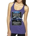 thumbnail image 1 of Ford Truck Parking Only Sign Gift for Owners of Ford Trucks | Womens Cars and Trucks Premium Tri-Blend Racerback Tank Top, Purple Rush, Medium, 1 of 3