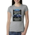 thumbnail image 1 of Ford Truck Parking Only Sign Gift for Owners of Ford Trucks | Womens Cars and Trucks Slim Fit Junior Tee, Heather Grey, Large, 1 of 3