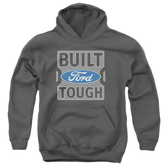 Ford Trucks Built Ford Tough Youth Pullover Hoodie Sweatshirt Charcoal