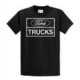 thumbnail image 1 of Ford Trucks Classic Square Logo Men's Short Sleeve T-shirt Pickup Truck F150 F250 Ford Motor Company Tee-Black-XL, 1 of 4