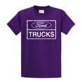 thumbnail image 1 of Ford Trucks Classic Square Logo Men's Short Sleeve T-shirt Pickup Truck F150 F250 Ford Motor Company Tee-purple-4xl, 1 of 4