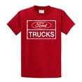 thumbnail image 1 of Ford Trucks Classic Square Logo Men's Short Sleeve T-shirt Pickup Truck F150 F250 Ford Motor Company Tee-red-Small, 1 of 4