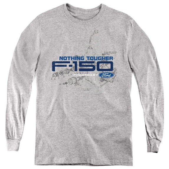 Ford Trucks Engine Schematic Youth Long Sleeve T-Shirt Athletic Heather