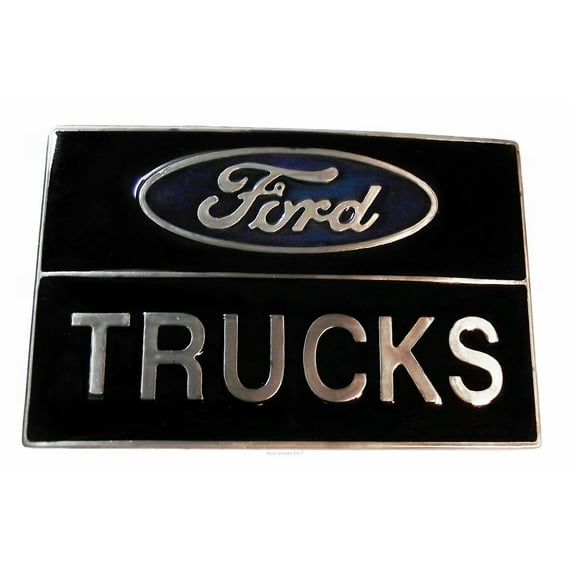 Ford Trucks Logo Metal/Enamel Belt Buckle