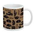 thumbnail image 1 of Ford Trucks Pattern White Mug, 1 of 5