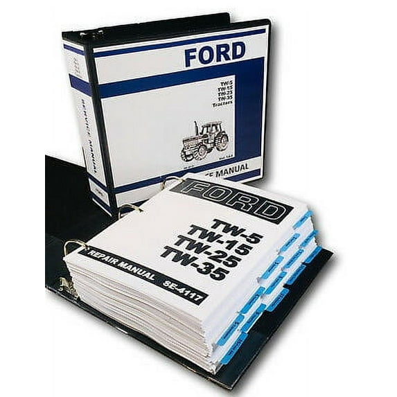 Ford Tw-5 Tw-15 Tw-25 Tw-35 Tractor Service Repair Manual Shop Book Overhaul
