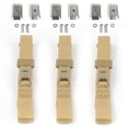 thumbnail image 1 of Ford Van 1961-1967 Standard 2 Point Tan Lap Bench Seat Belt Kit with Bracketry - 3 Belts, 1 of 1