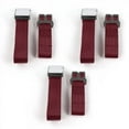 thumbnail image 1 of Ford Van 1968-1974 Airplane 2 Point Burgundy Lap Bench Seat Belt Kit - 3 Belts, 1 of 1