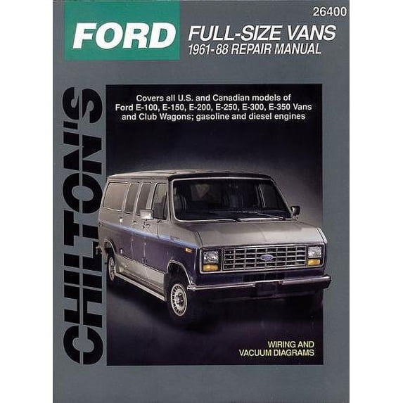 Pre-Owned Ford Vans (61 - 88) (Chilton) (Chilton's Total Car Care Repair Manuals) Paperback