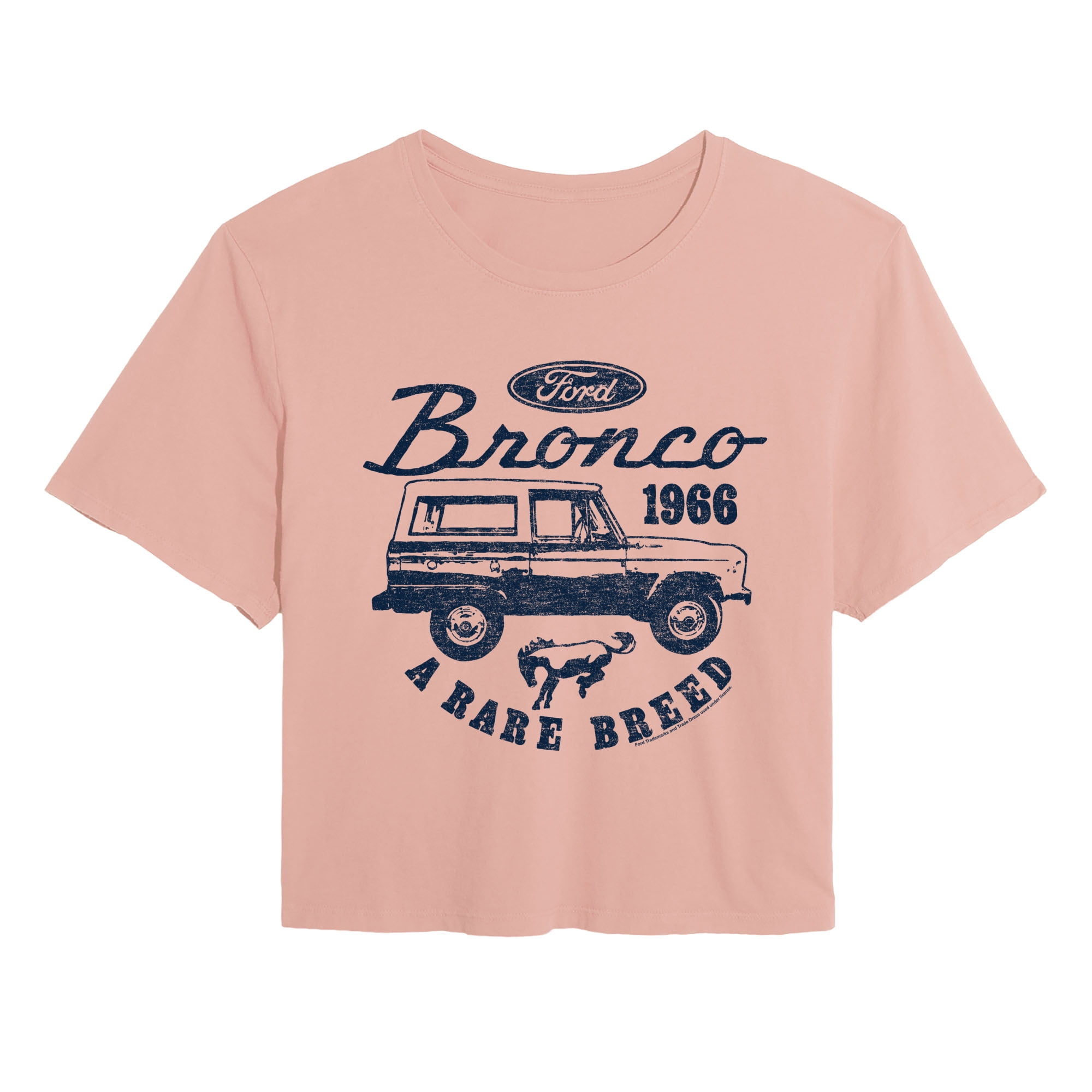 Ford - Vintage Bronco Rare Breed - Juniors Cropped Graphic T-Shirt