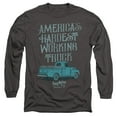 thumbnail image 1 of Ford Vintage Hardest Working Truck Unisex Adult Long-Sleeve T Shirt,Charcoal, Large, 1 of 2