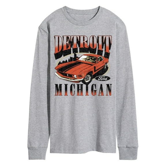 Ford - Vintage Mustang Detroit - Men's Long Sleeve Graphic T-Shirt