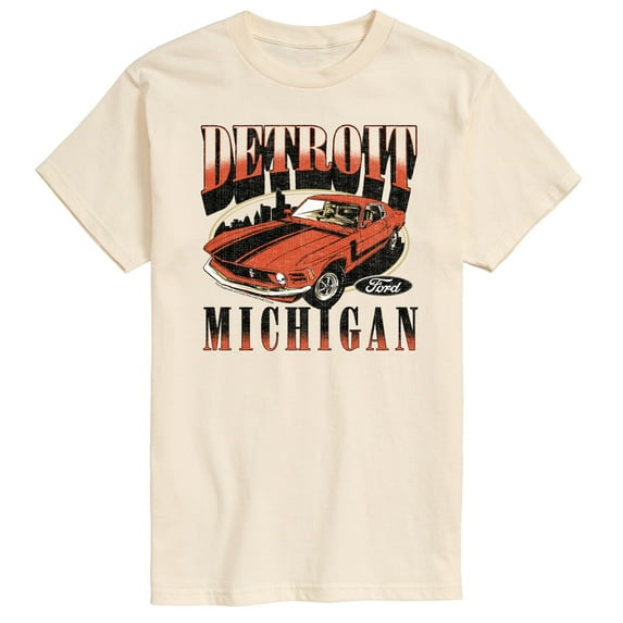 Ford - Vintage Mustang Detroit - Men's Short Sleeve Graphic T-Shirt