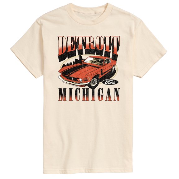 Ford - Vintage Mustang Detroit - Men's Short Sleeve Graphic T-Shirt
