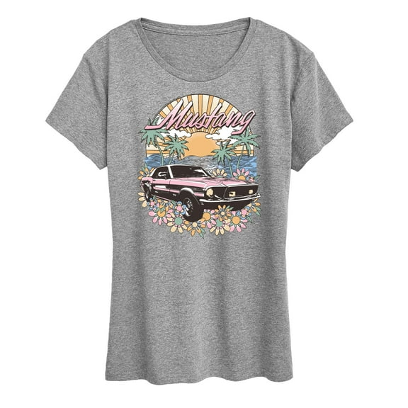 Ford - Vintage Mustang Sunset - Women's Short Sleeve Graphic Tee