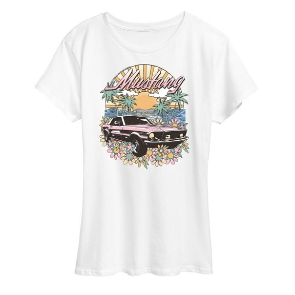 Ford - Vintage Mustang Sunset - Women's Short Sleeve Graphic Tee