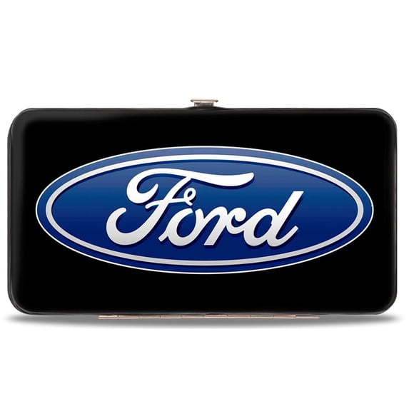 Ford Wallet, Hinged, Ford Oval Logo Centered, Vegan Leather