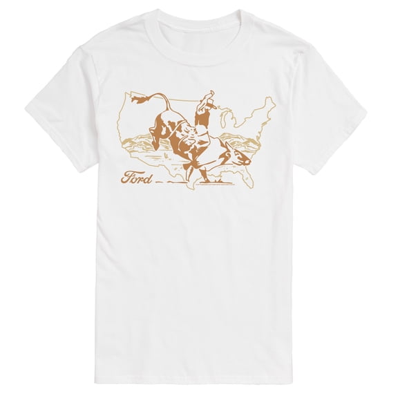 Ford - Western Bull Rider - Men's Short Sleeve Graphic T-Shirt