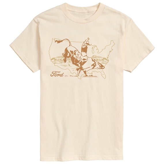 Ford - Western Bull Rider - Men's Short Sleeve Graphic T-Shirt
