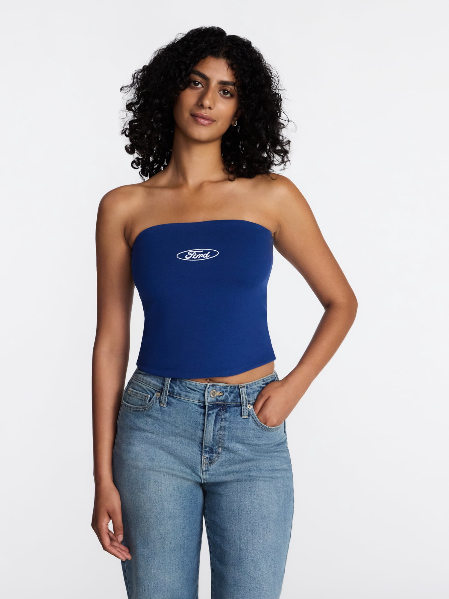 Ford Women's Reversible Graphic Tube Top, Sizes XXS-XXL
