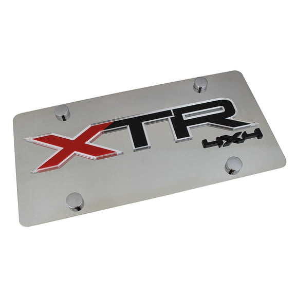 Ford XTR 4X4 Logo License Plate (Chrome)