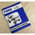 thumbnail image 1 of Ford Yt 16H Yard Tractor Model 09Gn2154 Operators Owners Manual Garden Lawn, 1 of 1