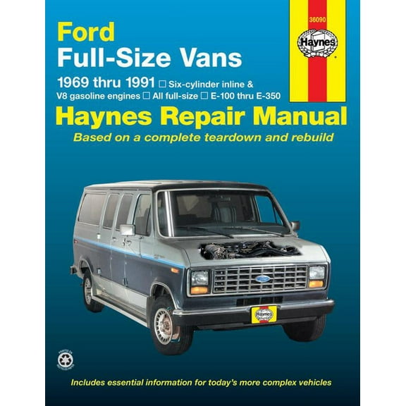 Ford full-size Econoline E-100 thru E-350 Gas Engine Vans (69-91) Haynes Repair Manual ^