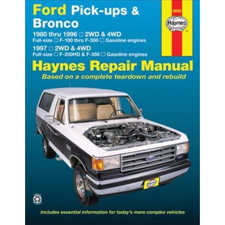 Pre-Owned Ford F-100, F-150, F-250, F-350 Full-Size Pick-Ups & Bronco 1980-96; Ford F-250hd & F-350 1997 (Paperback) 1620920107 9781620920107