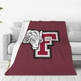 thumbnail image 1 of Fordham Rams Logo Blanket Large Luxury Fleece Soft Anti-Static Anti-Pilling Flannel Bed Blanket, 1 of 6