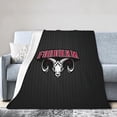 thumbnail image 1 of Fordham Rams Logo Fleece Blanket, Very Soft Microfiber Flannel Blanket for Couch Warm and Cozy for All Seasons, 1 of 6