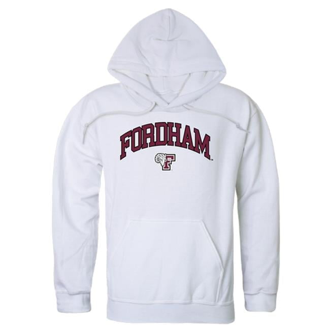 Fordham University Men Campus Hoodie White Large
