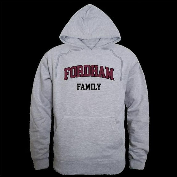 Fordham University Rams Family Hoodie, Heather Grey - 2XL
