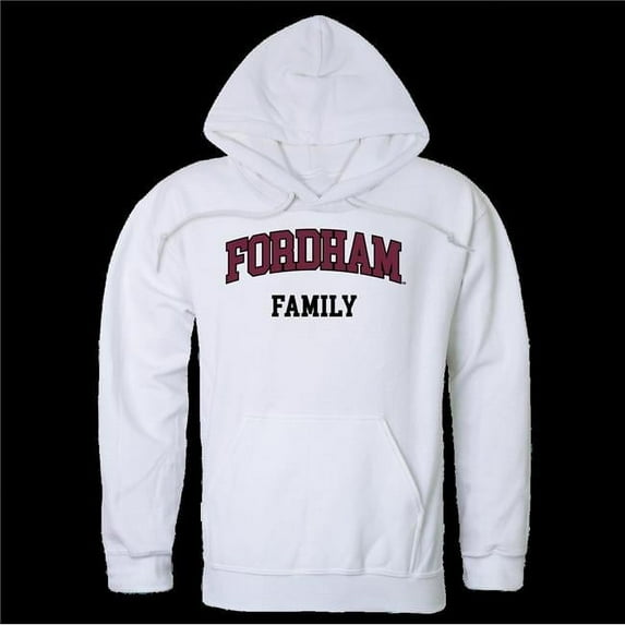 Fordham University Rams Family Hoodie, White - Small
