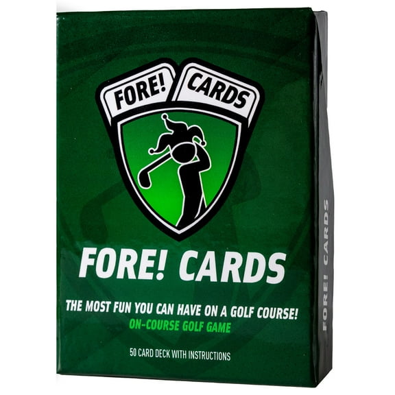 Fore! Cards | On-Course Golf Game | Fun Interactive | Spice Up Your Next Round | 50 Card Deck Makes Every Hole A Challenge | Perfect for Any Golfer
